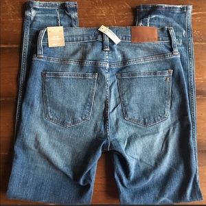 Madewell Slim Straight Distressed Button Up Jeans